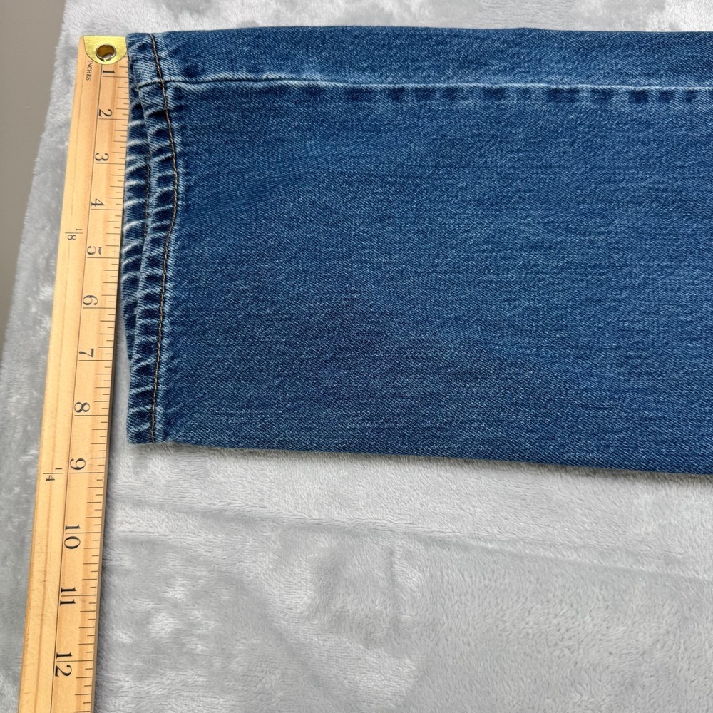 Levis 505 Jeans Mens 36x32 Blue Regular Fit Straight Leg Denim Made in USA - Picture 16 of 16